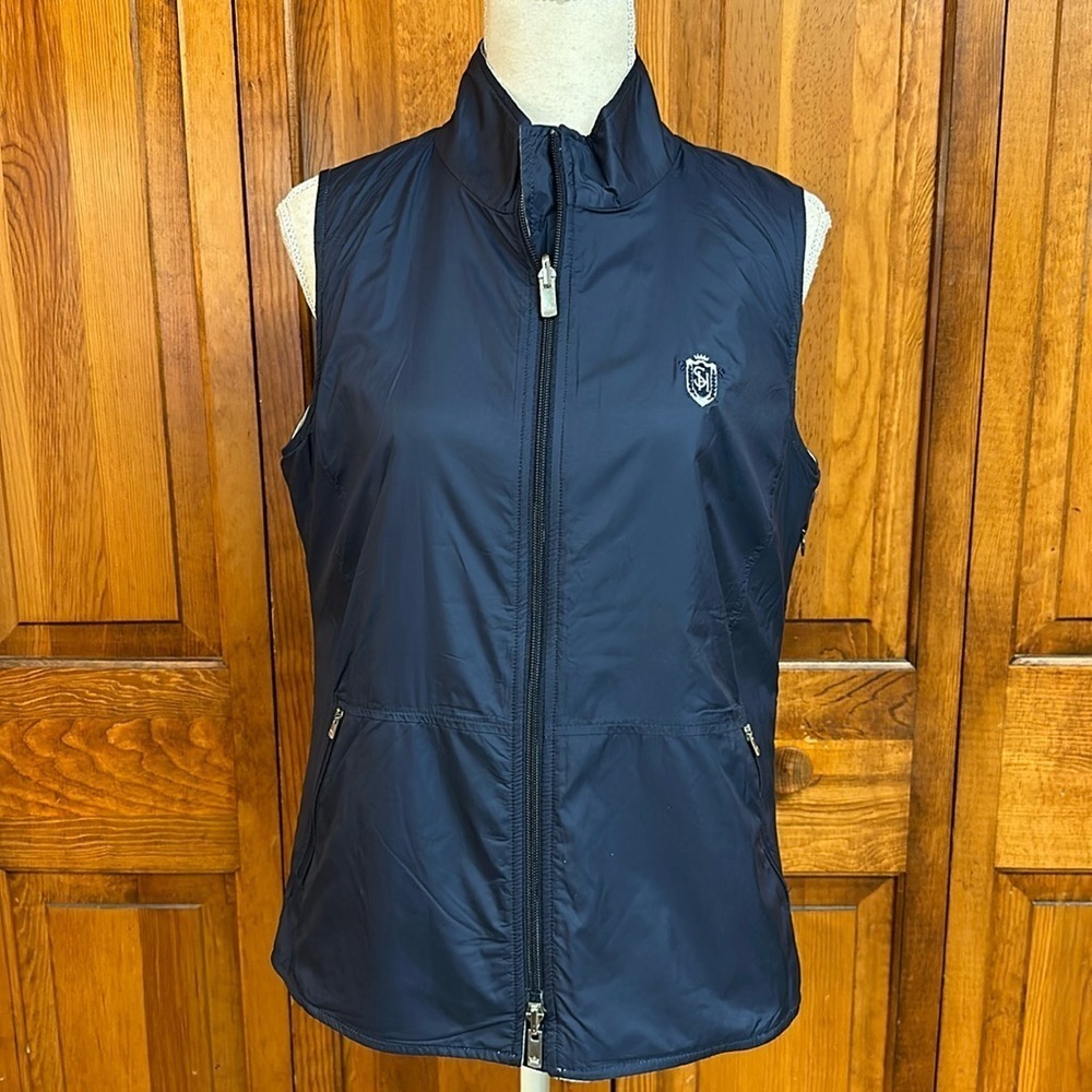 Peter Millar Reversible Lightweight Nylon (Polyester) Vest Full Front Zip Med